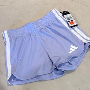 Adidas Girls Lavender Athletic Shorts